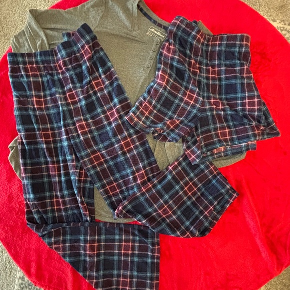 Eddie Bauer Other - Plaid Pajama Set with Gray Top Eddie Bauer